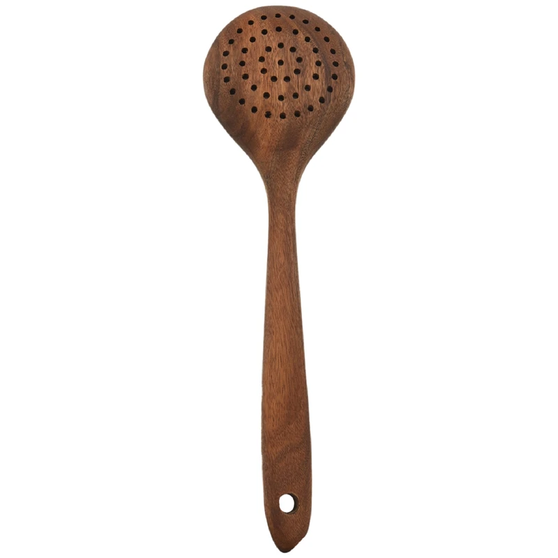 再利用可能な木製キッチン用品セット、調理用木製スプーン、焦げ付き防止調理器具、人気セール、5個