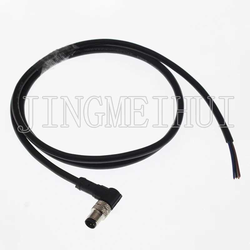 M8 3P 4P 5P 6P 8 Pin Plastic Waterproof IP67 Aviation Male Female Straight Plug Bent Plug Screw Wiring Cable Welding Connecto