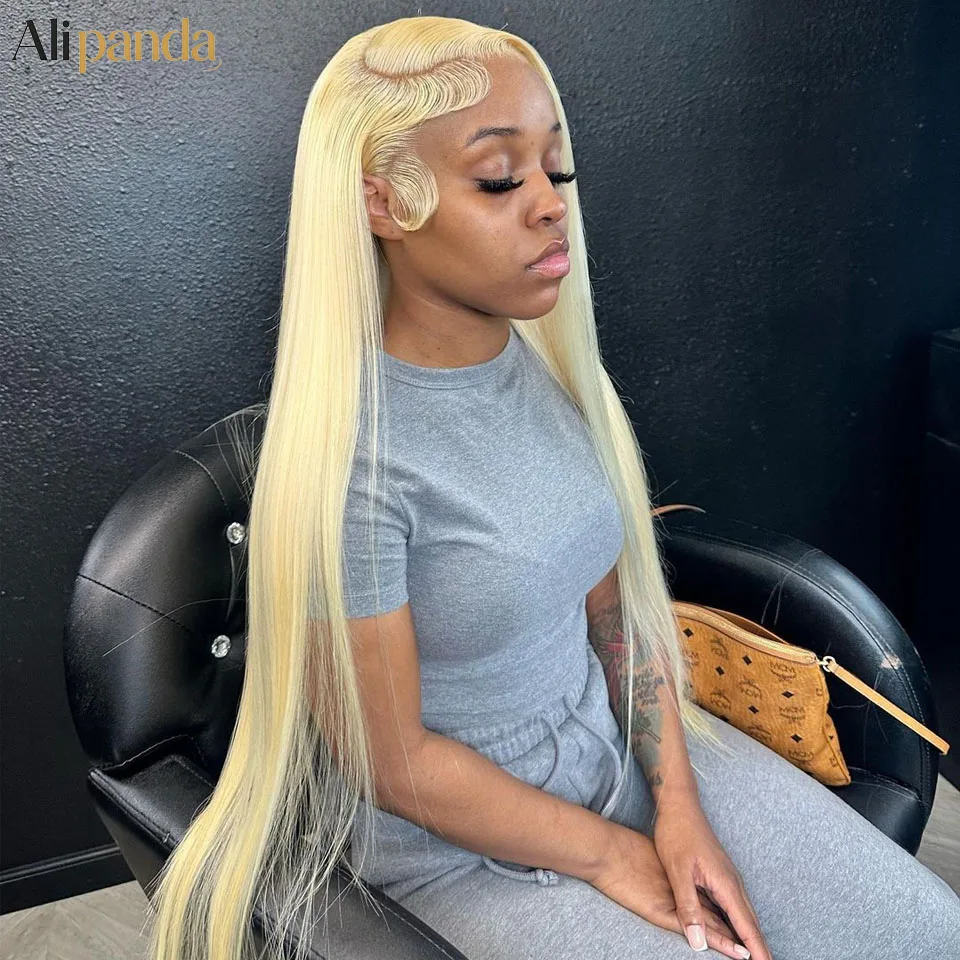 Professional 30 38 Inch Straight Blonde Wig Human Hair 13x6 Hd Blonde Lace Frontal 613 Color Brazilian Pre Plucked Wigs For Women 200%
