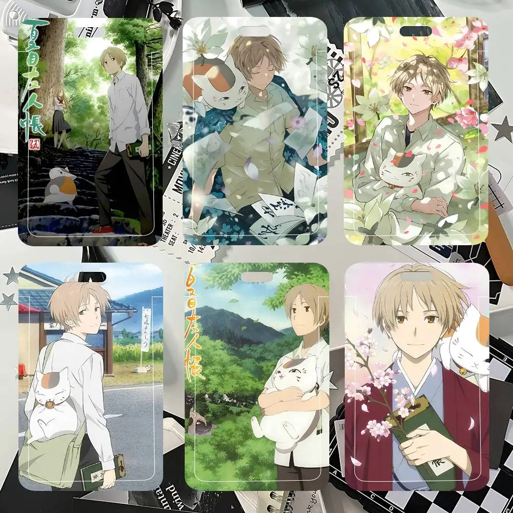 

1pc Natsumes Book Of Friends Anime ID Card Sleeve School Card Access ID Card Bus Meal Card Protective Sleeve Easy Push