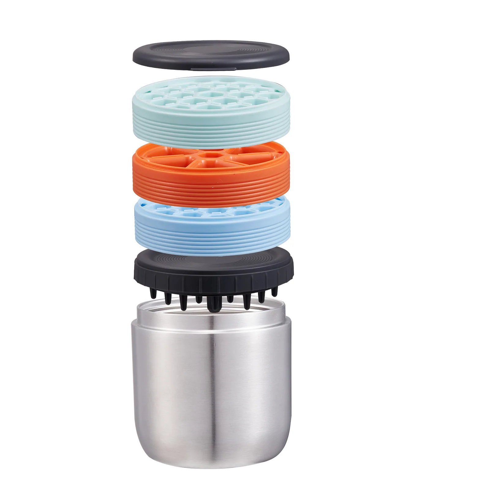 Outdoor Portable Ice Bucket Household Ice Maker Bar Multi-layer Ice Bucket Round Insulation Bucket Ice cube tray image 6