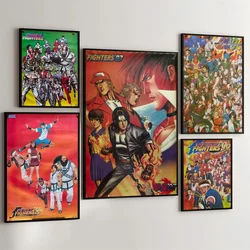 1PC The King Of Fighters Arcade Games Movie Sticky Posters Retro Kraft Paper Sticker Room Bar Cafe Aesthetic Art Wall Painting