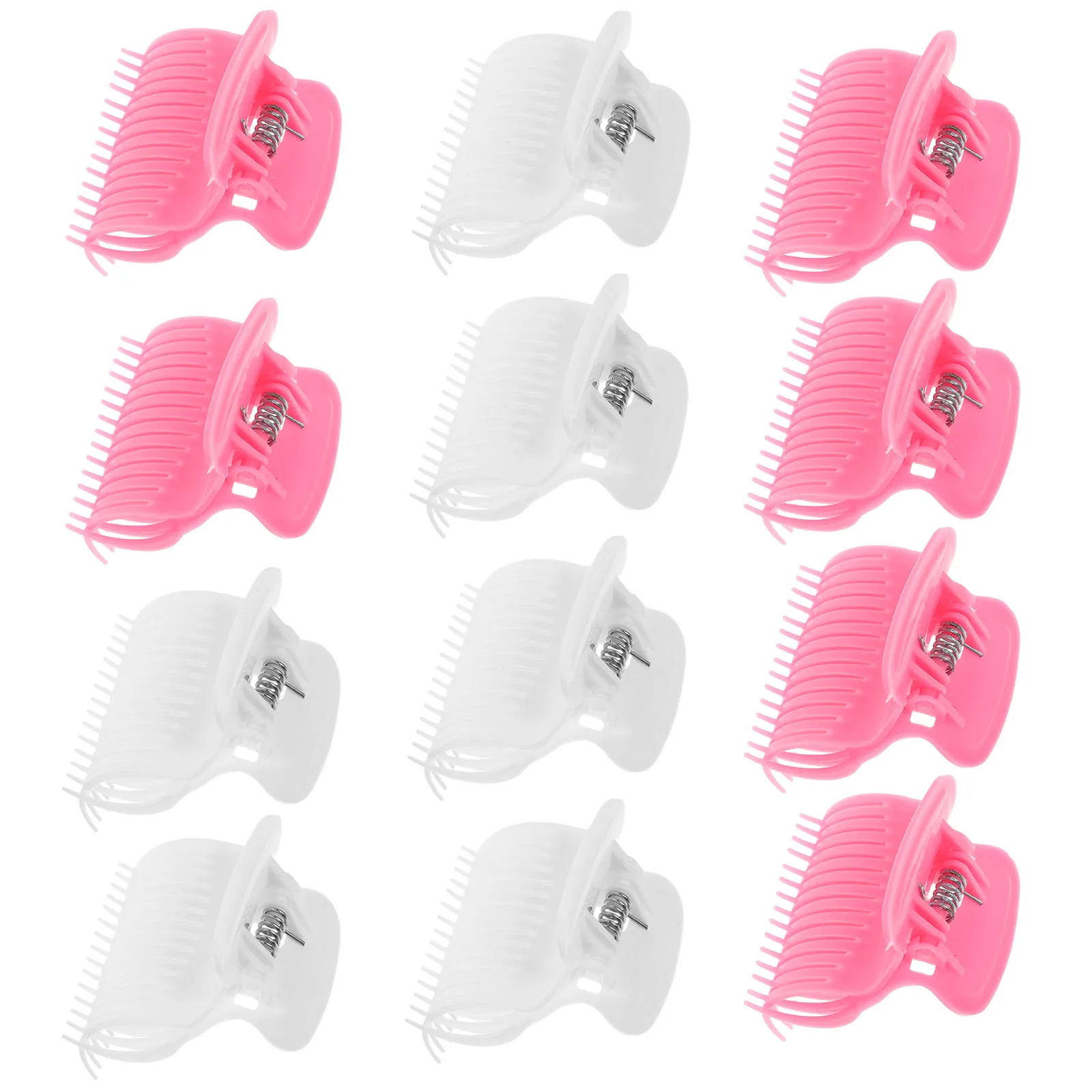 

12Pcs Hot Roller Clips Hair Curler Claw Clips Heat Resistant for Hair Sectioning Salon Use Travel Styling
