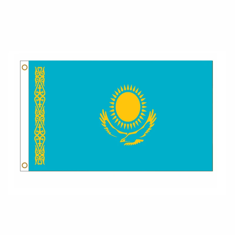 90x150cm Kazakhstan National Flag Kazakhstan Flag The Republic of Kazakhstan National Flag