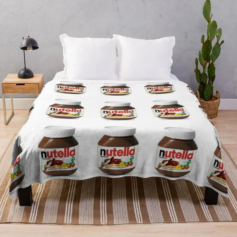 

Nutella Throw Blanket Soft Plush Blanket as Housewarming Gift