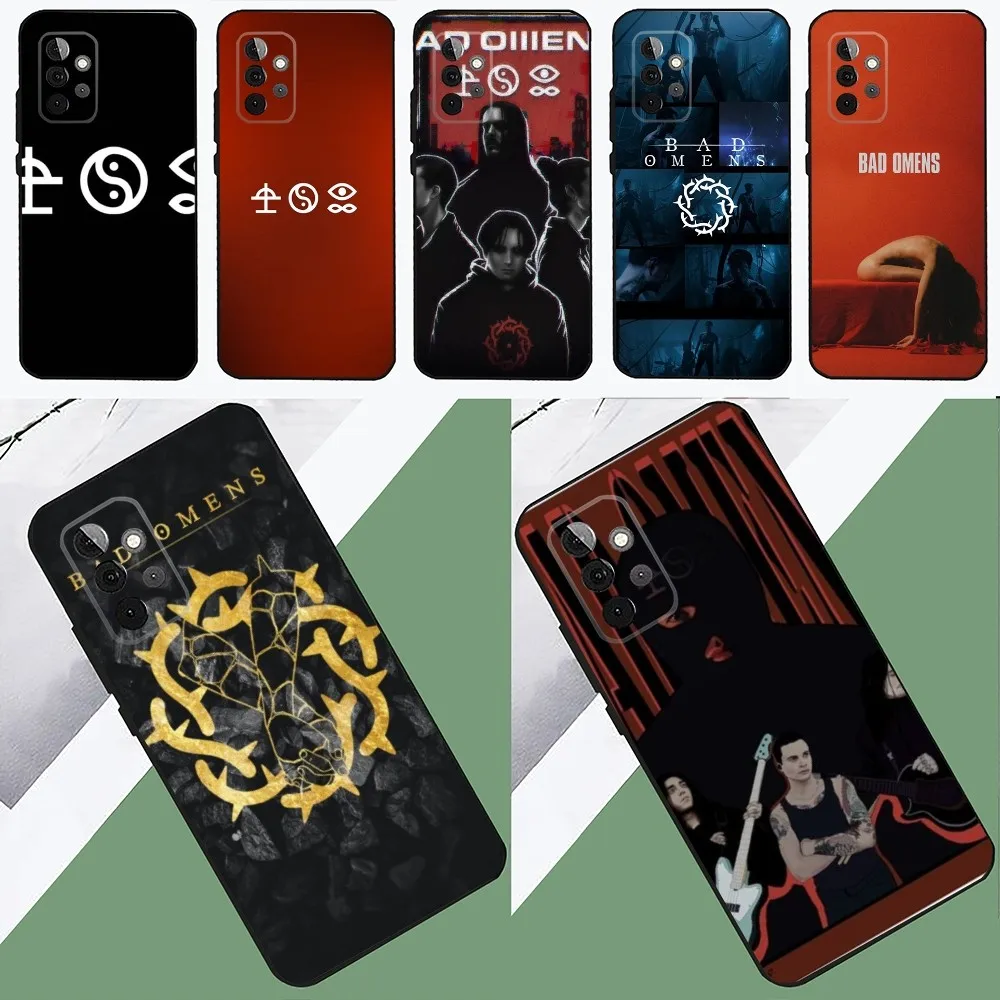 

B-Band Bad O-Omens Phone Case For SamsungS24,23,22,21,S20 ,Pro10,S30Plus,S9,20lite Ultra Black Cover
