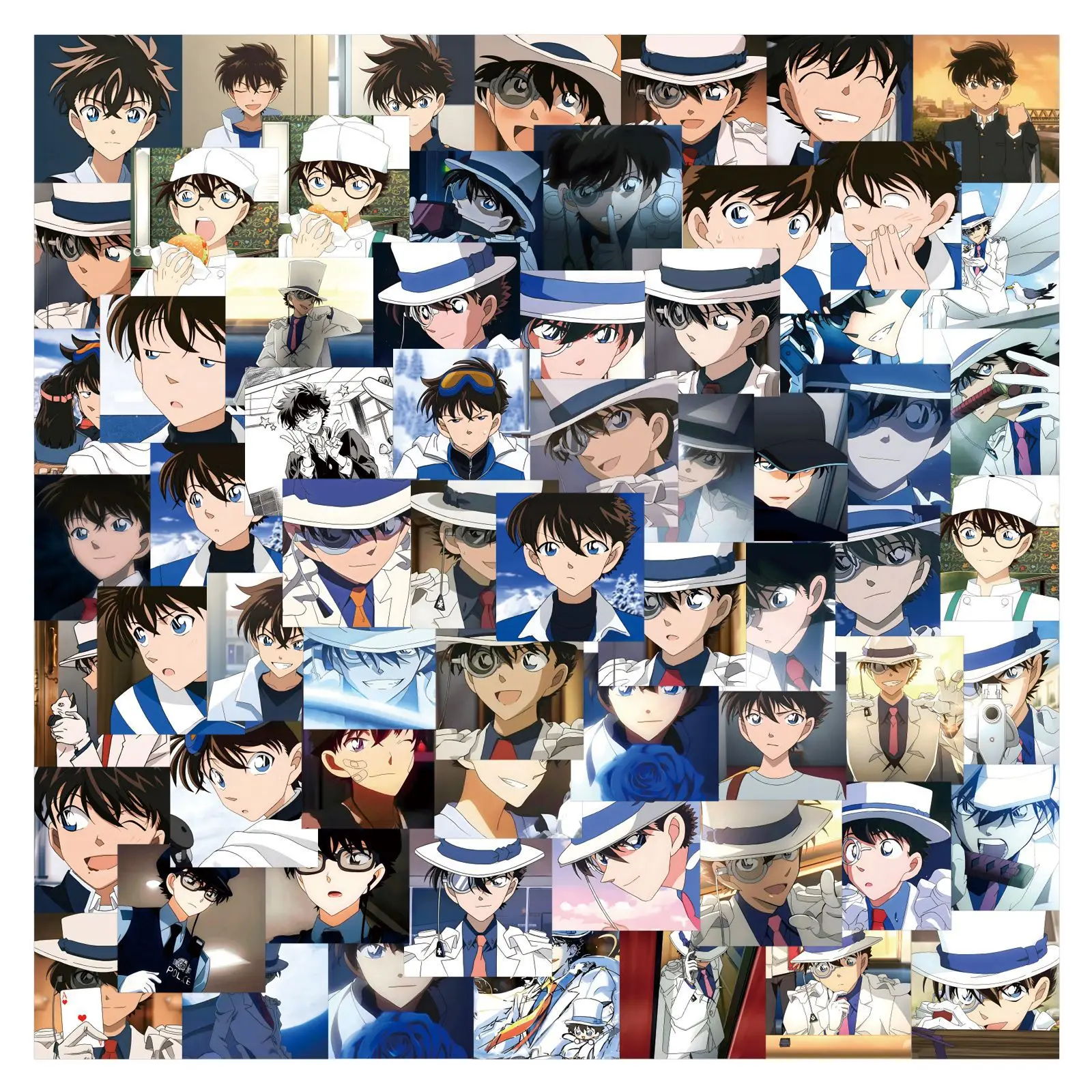 10/80PCS Del Fumetto Conan Kuroba Kaito Graffiti Adesivi FAI DA TE Decalcomanie Valigia Computer Portatile Chitarra Decorazione FAI DA TE Per Bambini Giocattoli Regali