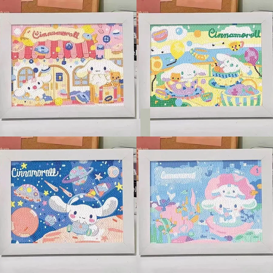 

Набор для вышивания 5D DIY «Кристаллы и алмазы» Keeppley&Sanrio Jade Guigou с рамкой, декоративная картина, подарок