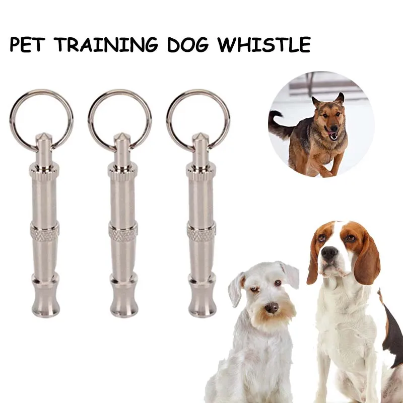 

1 Pcs Puppy Whistle Two-tone Ultrasonic Flute Stop Barking Ultrasonic Sound Repeller Pet Dog Training Keychain Home Pet Supplie