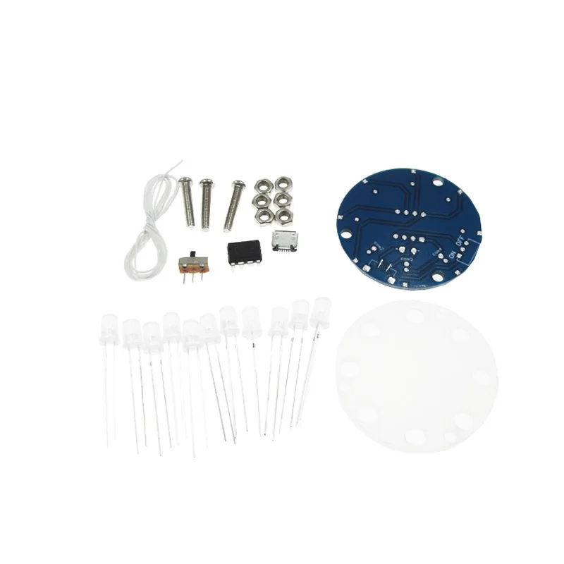 DIY Christmas Star Flashing Round LED Cylinder Kit with 23 Breathing Effect diy electronics