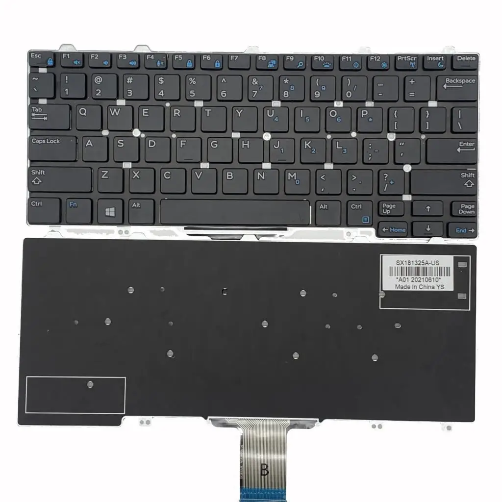 New US laptop keyboard For DELL Latitude 7350 E7270 E7250 7270MJ8HY 0MJ8HY XCD5M 0XCD5M