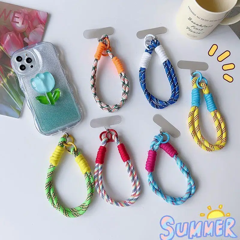 

Mobile Phone Lanyard Hanging Decoration Can Be Carried Twist Rope Anti-loss Pendant Phone Charm Key Lanyards Exquisite Bracelet