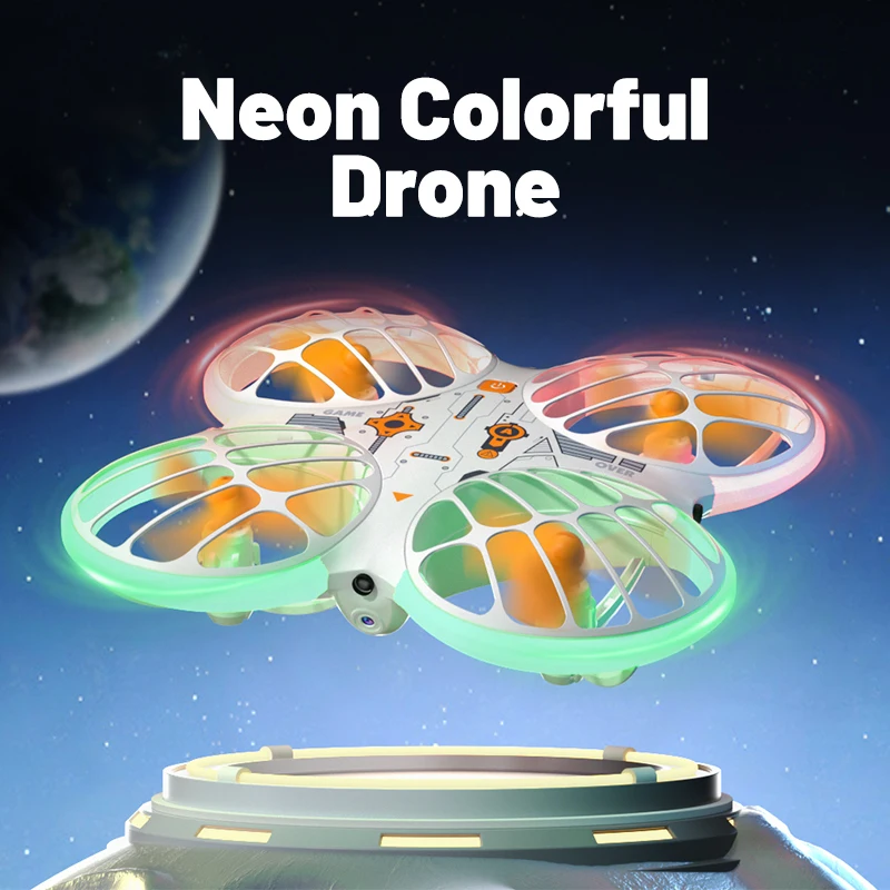 JJRC H122 Neon Radiant Drone One Click Takeoff and Landing 360 ° Rolling Obstacle Avoidance Function Camera Video Aerial Camera