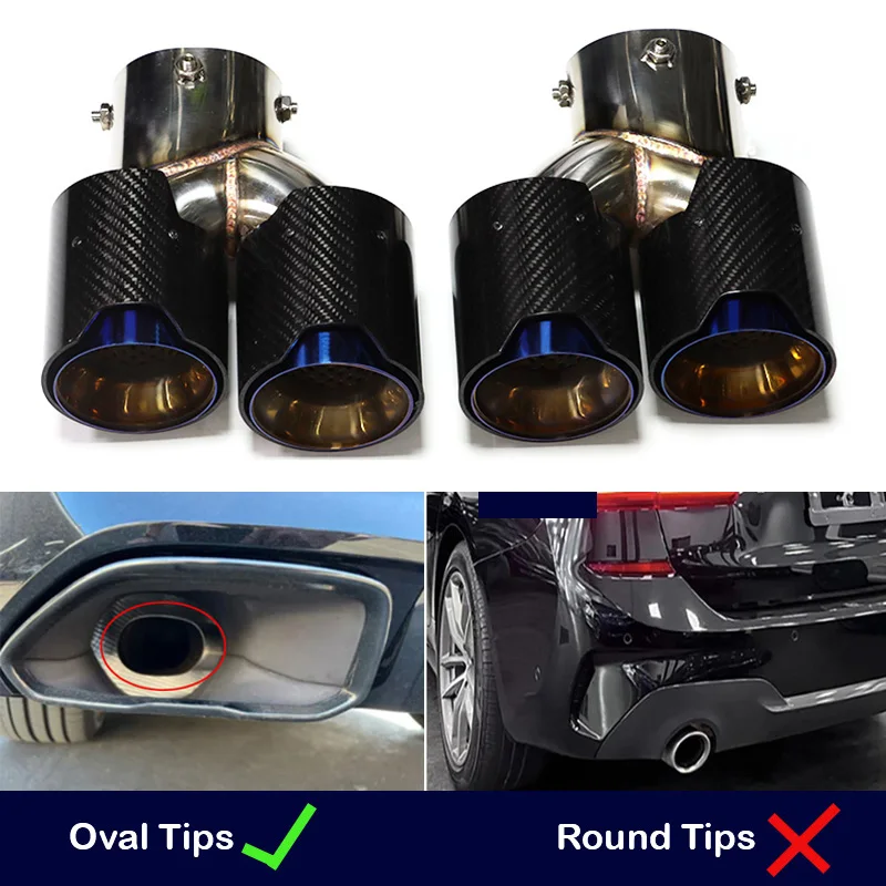 Für BMW M240i M340i M440i G20 G21 G22 G42 Auspuffrohr Upgrade Quad Schalldämpfer Endrohr Spitze Düse Auspuff Kopf