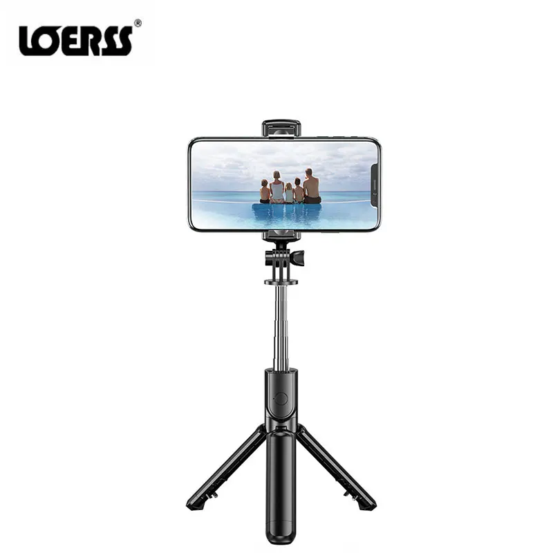 

LOERSS Bluetooth Selfie Stick Integrated Portable Live Broadcast Tripod Retractable Mobile Phones Bluetooth Remote Control