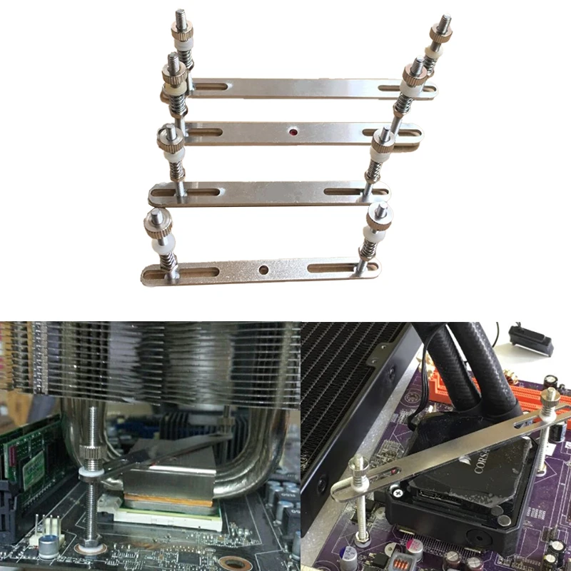 

【1Set Stainless Steel Water Cooling Waterblock Buckles CPU GPU Heatsink Block Liquid Cooler】