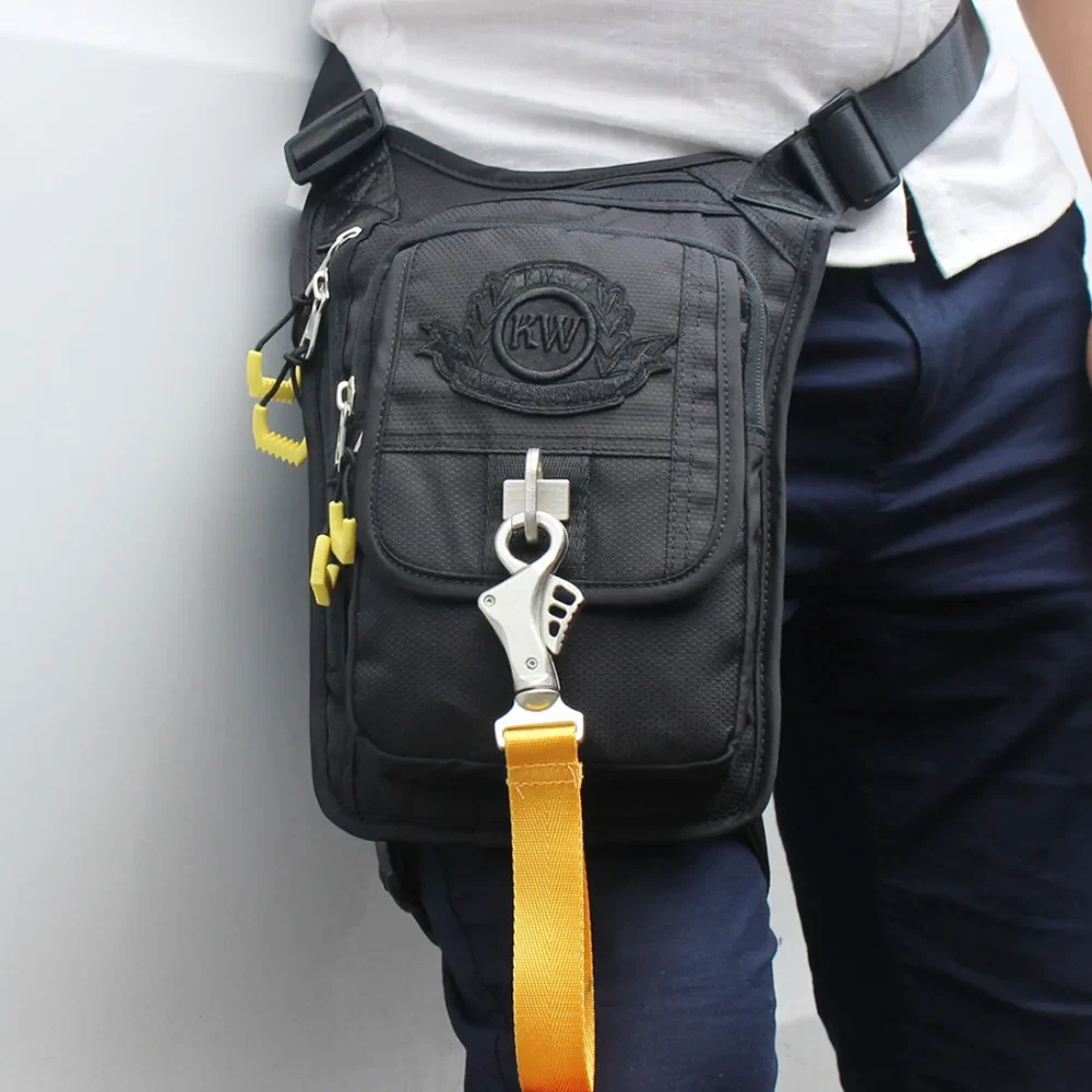 High Quality Waterproof Oxford Waist Fanny Pack Motorcycle Rider  Travel Small Messenger Shoulder Hip Belt Leg Bag New