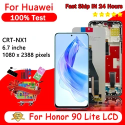 6.7'' Display For Huawei Honor 90 Lite LCD CRT-NX1 Display Screen Touch Panel Digitizer For Honor90Lite Display Replacement