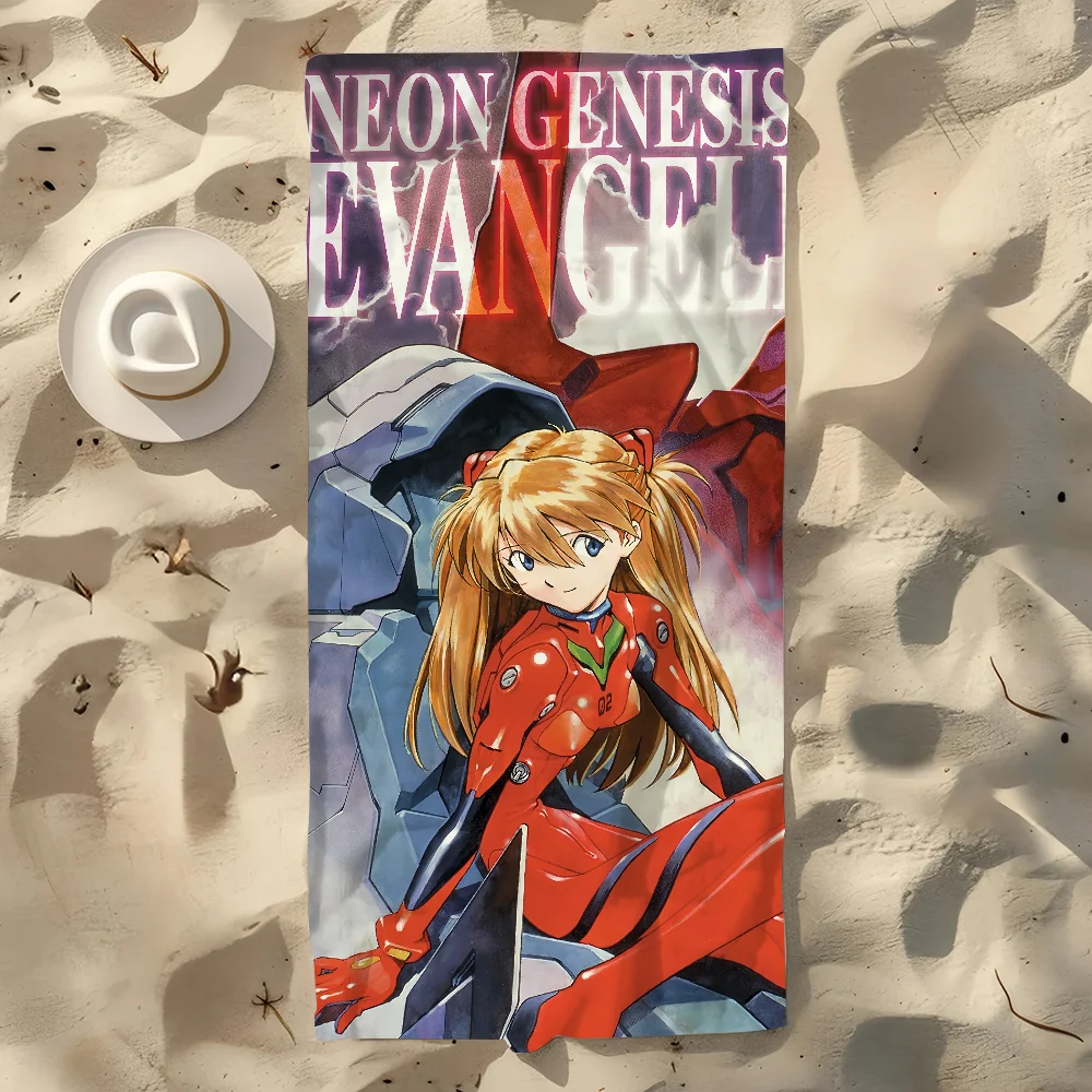 Rei E-EVA-A Dusche Camping Schnelltrocknend Sport Coole große Strandtücher Weiche Ayanami Girl Langley Asuka Pool Geschenk Anime für Reisen