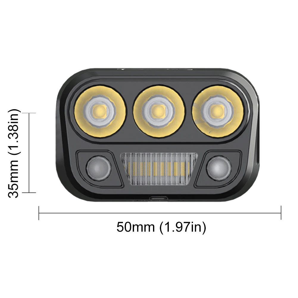 Head Flashlight LED Work Light Waterproof Motion Sensor LED Headlight Dual Light Source 4 Light Modes for Camping Running Hiking