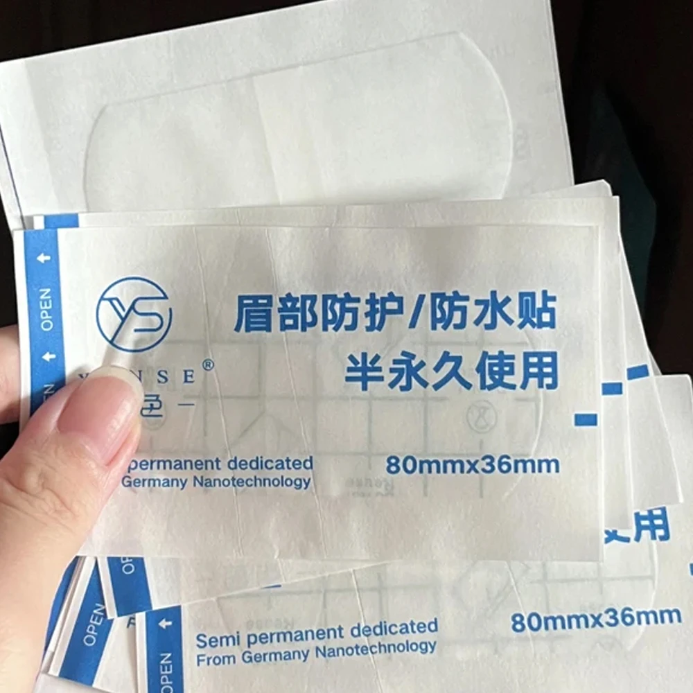 50pcs Eyebrow Tattoo Waterproof Protection Microblading Aftercare Film Sterile Patch Tattoo Accesories