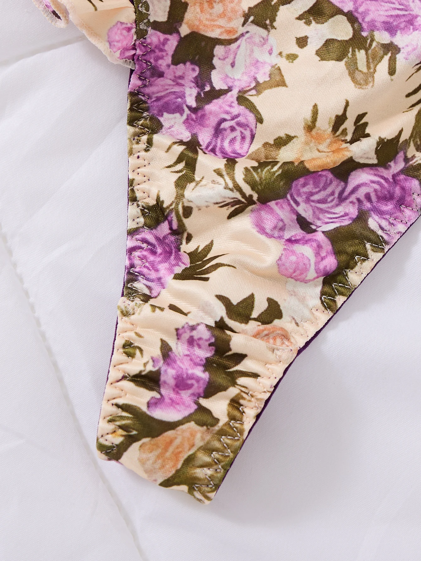 Comfortable Fitted Multicolor Floral Print Onesie - Soft Skin-Touch Design for All-Day Wear image 4