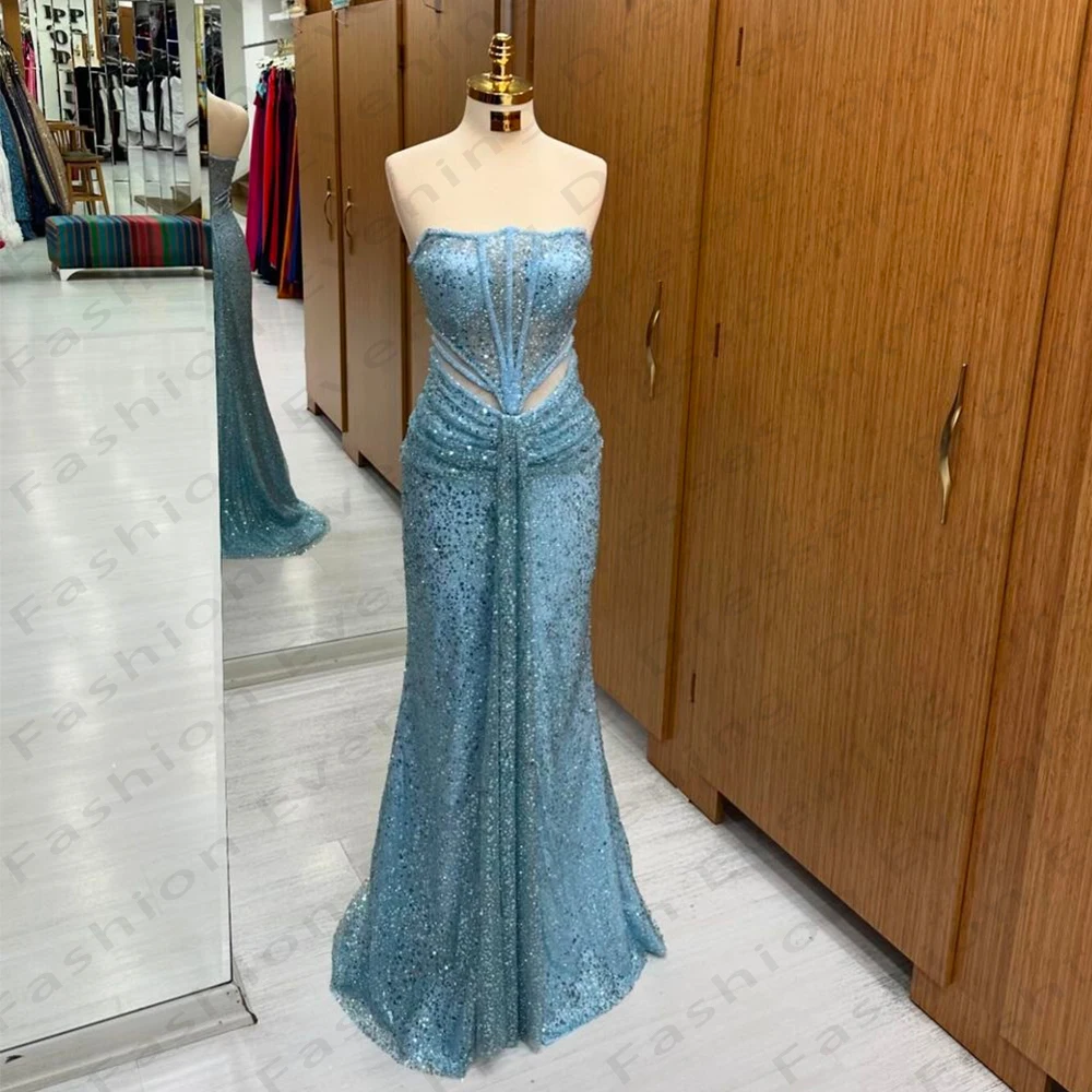 Vestidos De Fiesta De sirena sin mangas para mujer, vestido De noche De princesa, Sexy, Vintage, Formal, a la moda, 2024