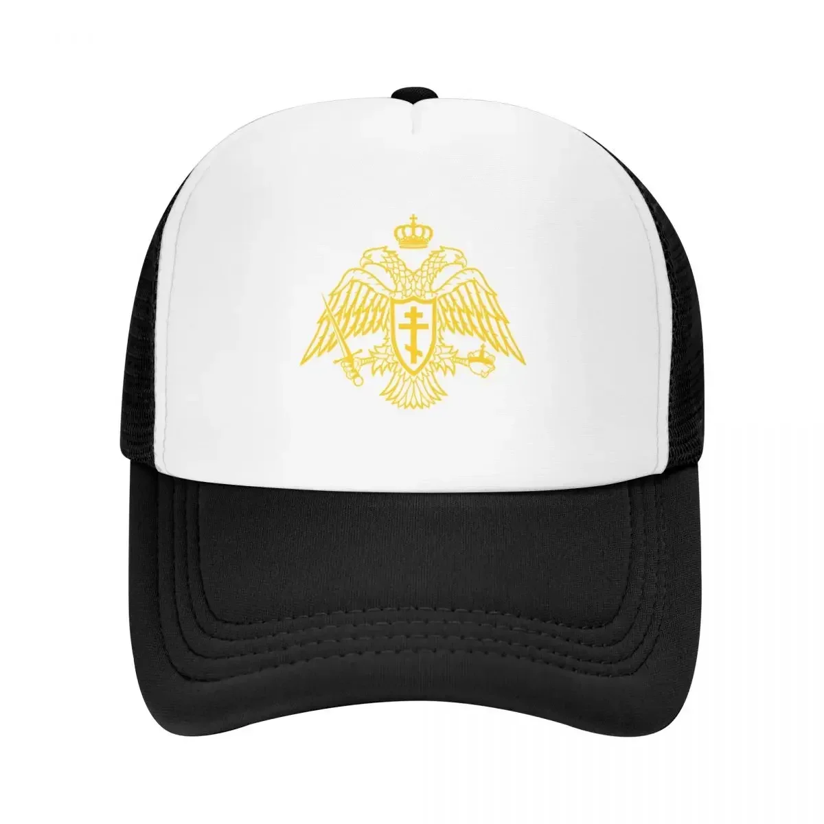 Orthodox Christian double-headed Byzantine Eagle, Gold Baseball Cap Bobble Hat Rave Hats For Men Women's