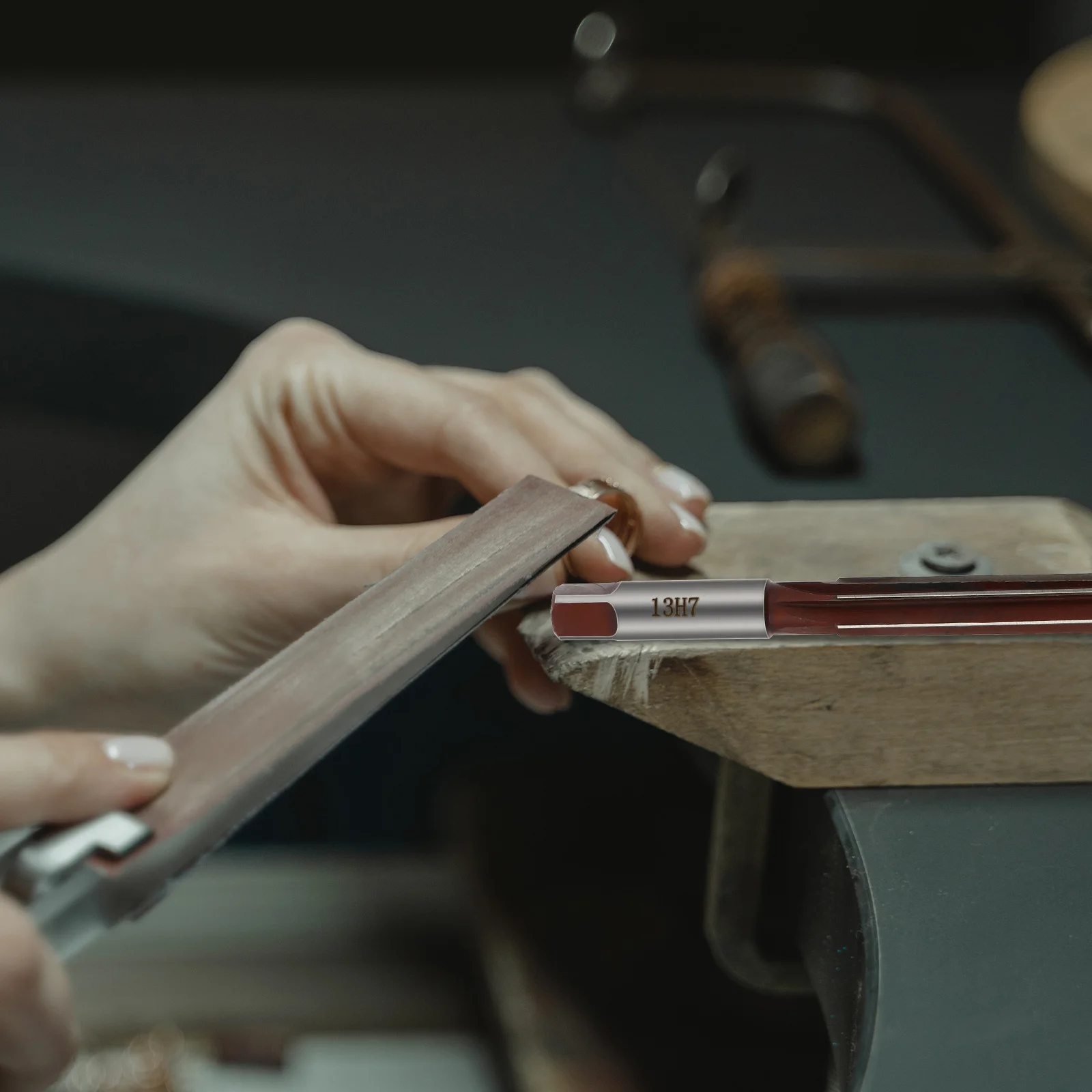 Alésoir manuel à tiges droites de précision pour aluminium, fonte, cuivre, bois, Applications à usage général