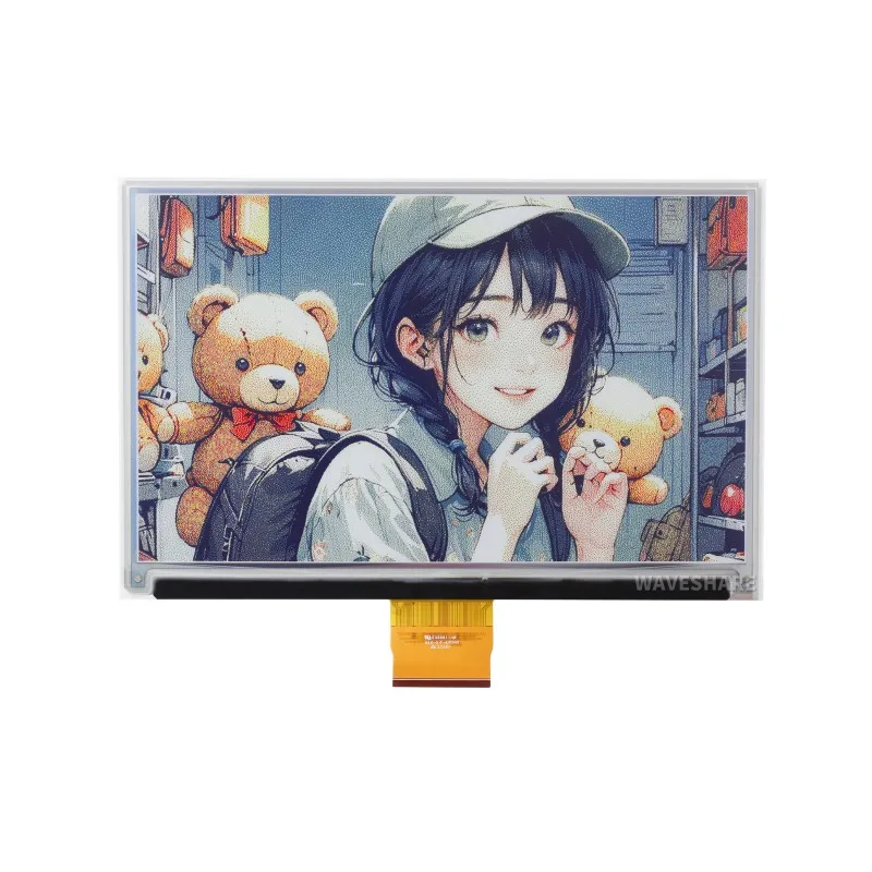 

7.3inch E Ink Spectra 6 (E6) Full Color E-Paper Display, E-Ink Display, 800×480 Pixels, Optional For E-Paper Driver HAT