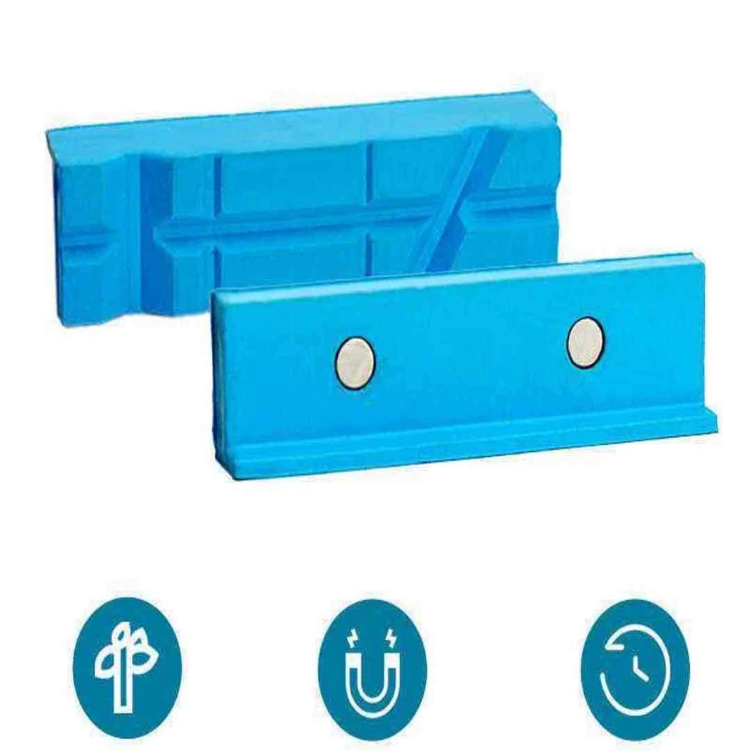 NEW Vise Jaw Pads 2.5inch-6inch,1 Pair Soft Jaws for Bench Vise Universal Jaw Covers Multi-Groove Design Clamping Metal Plastics
