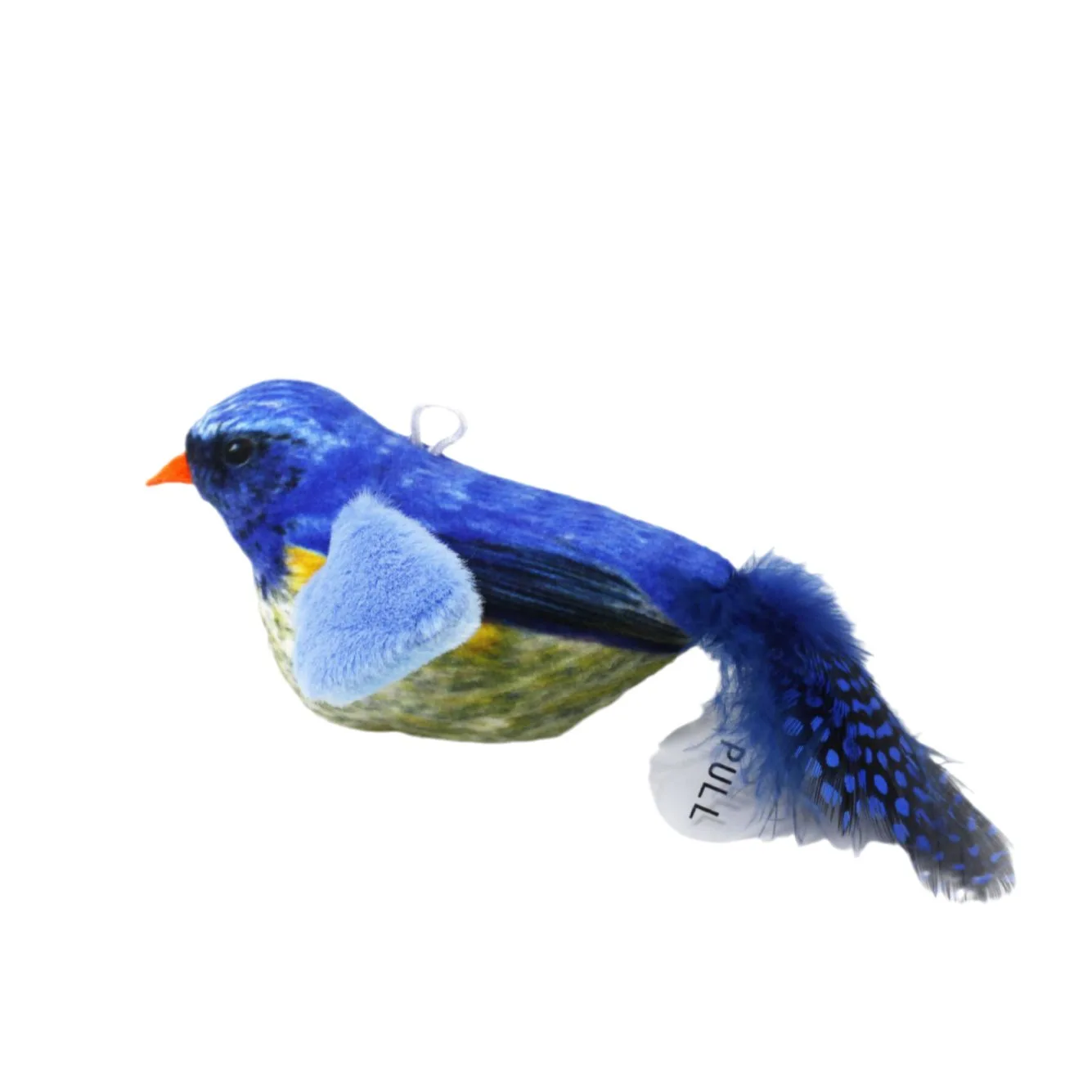 Floppy Bird Cat Toys DIY Cat Wand Toys Cat Tree Cat Tower Toy With Catnip Squeaky Bird Shape Feather Tail Sound Interactive Feat