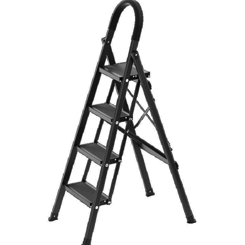 

Ladder home indoor folding telescopic herringbone ladder multi-functional thickened step ladder aluminum alloy