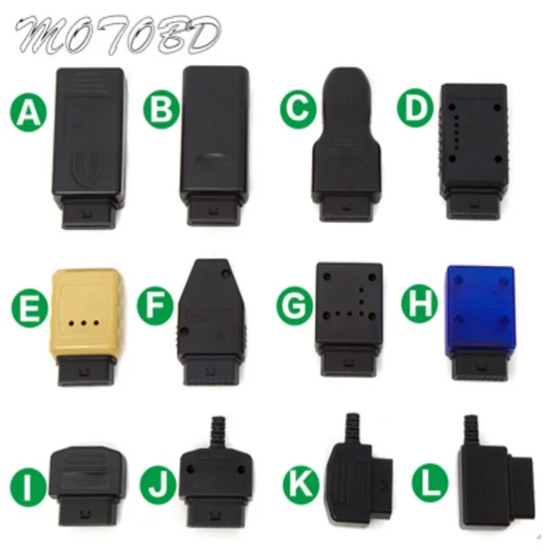 12 Types Female Plug Automobile OBD2 Welding Female Connector Diagnostic Interface OBD Plug OBD2 Shell OBDII Assembly Housing