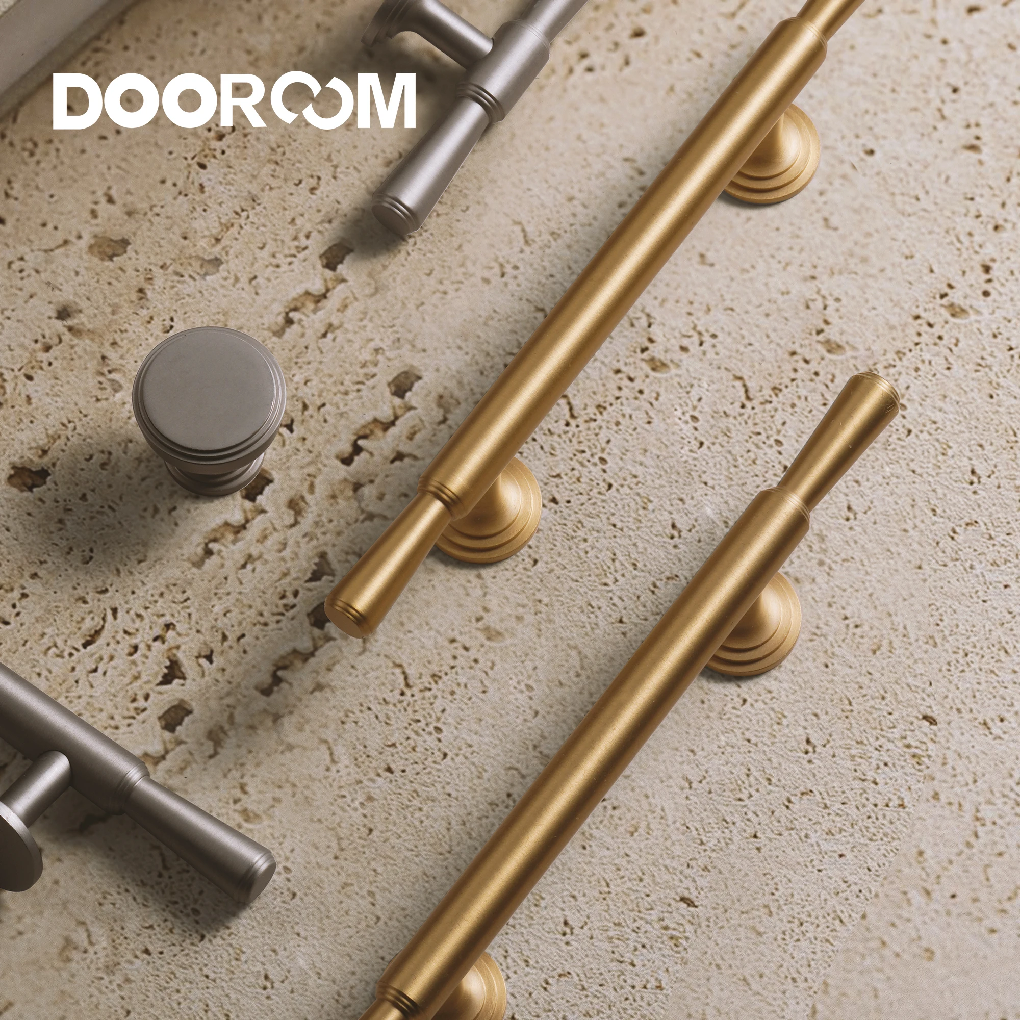 Dooroom Simple Brass Furniture Handles Home Handshake Dresser Cupboard Cabinet Drawer Kitchen Accessories Shoe Box Pulls