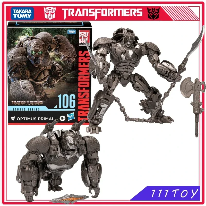 In Stock Takara Tomy Transformers Toy Studio Series SS106 Leader Optimus Primal Anime Figures Robot Action Figure Gifts Hobbies