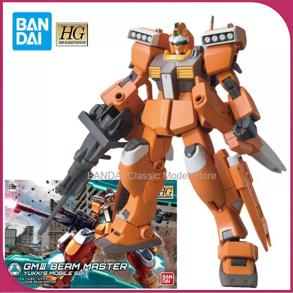 

Bandai Gundam Anime Model GM3 Beam Master Action Figure Yukki's Mobile Suit Gunpla Assembly Model Toys Gift For Kids