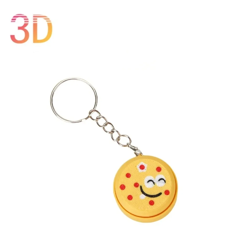 Fun 3D Printing Fidget Lightweight Compact Size Click Press Smooth Surface Portable Keychain Pendant Daily Decor