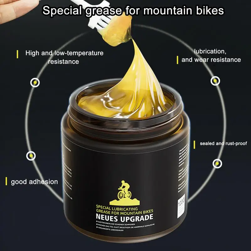 120g Bike Lubricating Paste Anti-Rust MTB Road Bike Bowl Set Wheel Grease Bicycle Chain Lubricant Bike Bearing Lubricating Oil