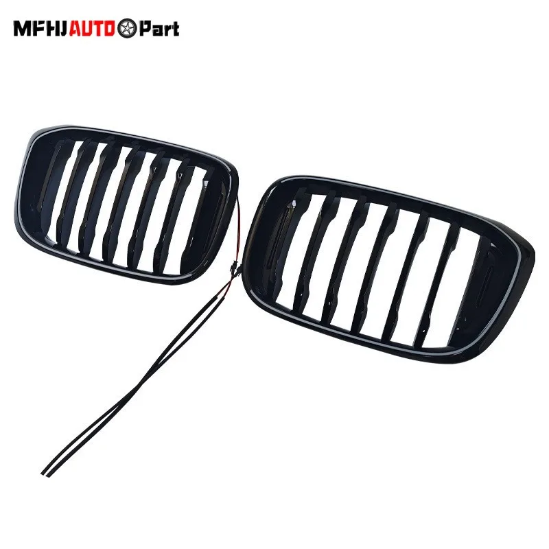 

Fits 18-21 X3 G01 Sport White LED Illuminate Single Kidney Grille Gloss Black