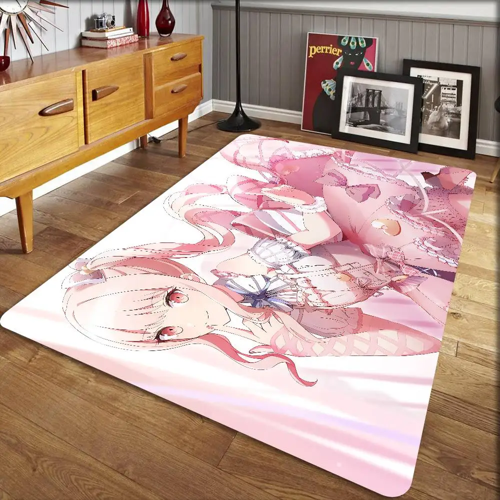 سجادة حمام Akiyama Anime Mizuki لتزيين غرفة الأطفال وغرفة النوم والشرفة ومضادة للانزلاق وبساط ترحيب لغرفة المعيشة #1