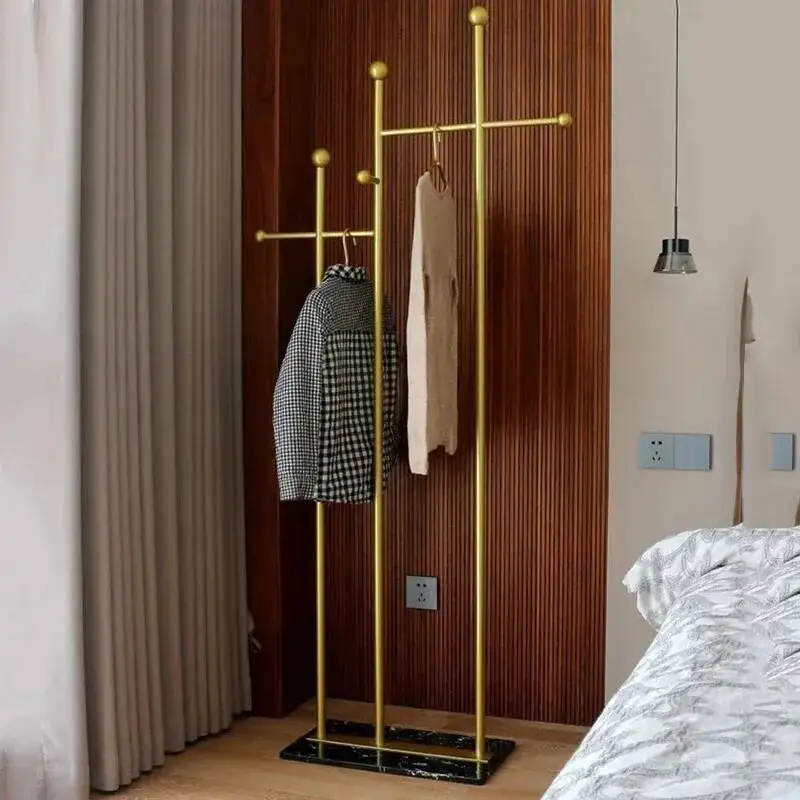 

Shelf Corner Clothes Rack Gold Rail Bedroom Hanger Clothing Rack Wall Organizer Arara De Roupa Living Room Furniture WJ35XP
