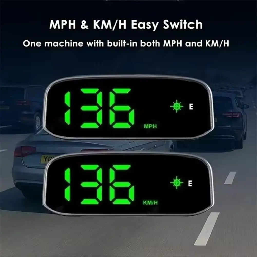 Head-up Display car Universal Speedometer Solar HUD Cable Plug Play GPS  System Car Electronic Accessories