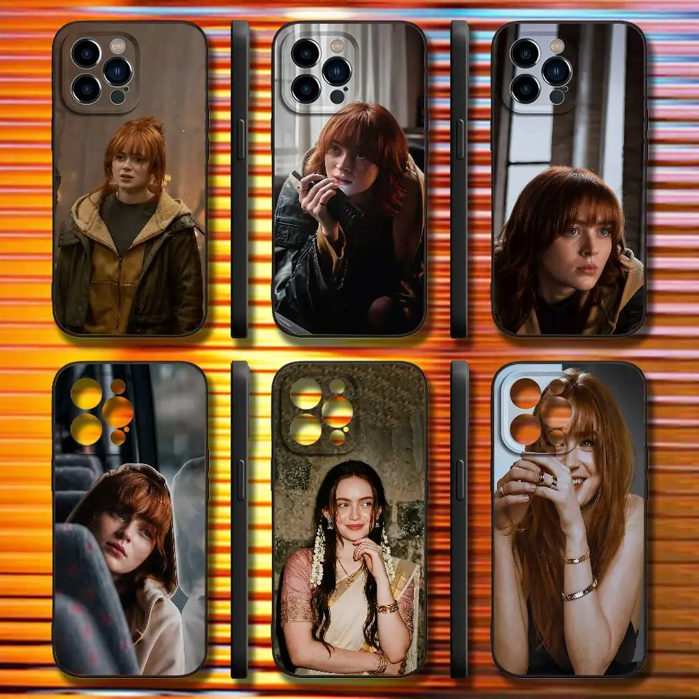 Чехол S-Sadie S-Sink Jean Black из мягкого силикона для iPhone 17 16 15 14 13 12 11 Pro Max Plus E SE4 Mini.