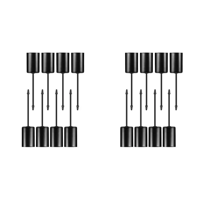 

【РОЖДЕСТВЕННЫЕ 】Подсвечники, Адвент-венок, Свечи, Адвент-венок, Подсвечник, Конические свечи с шампуром, 16 шт. Черный