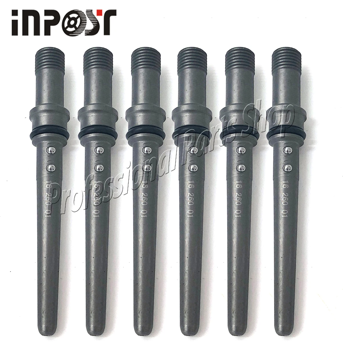 6PCS 3979419 Fuel Injector Connector Tubes For 5.9L Dodge Cummins 2003-2007