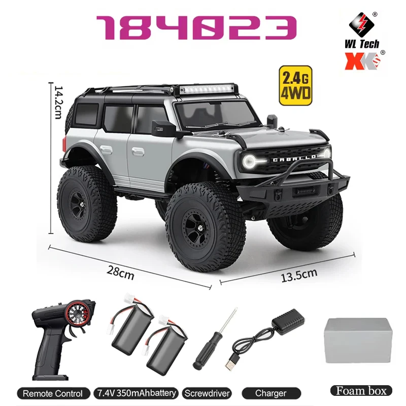 

Wltoys 184023 RC Car 9km/h Four-wheel Drive 1/18 Scale 4WD Climbing Vehicle Boy Toys RC Car Christmas Gift