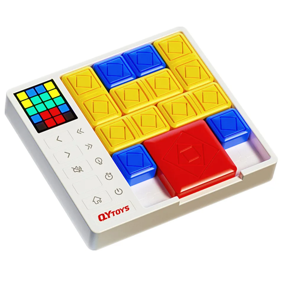 New Qiyi Intelligent Huarong Road Puzzle Cubo Magico Enlightenment Dual Version Children's Sudoku Sliding Magnetic Cube Toy Gift