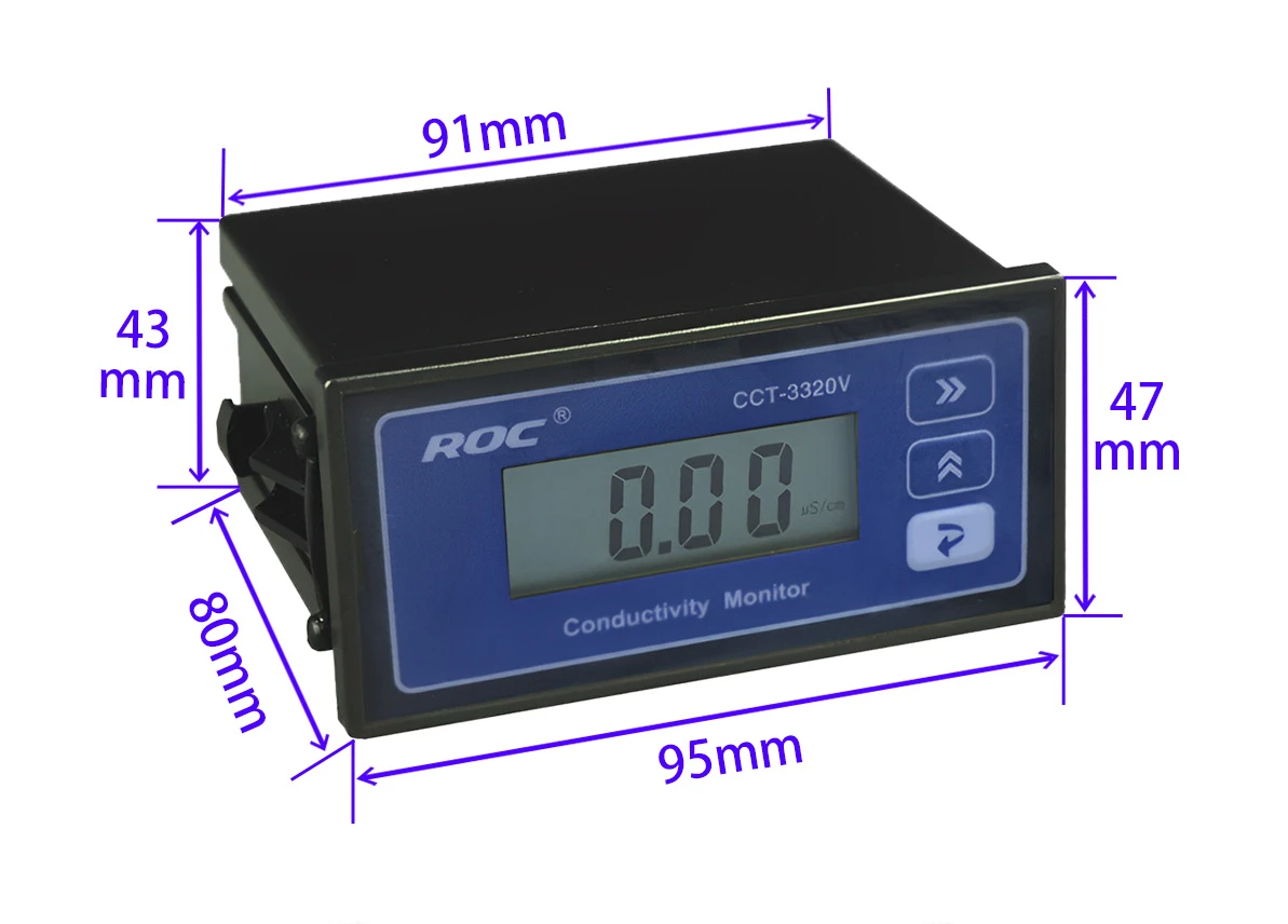 Reverse Osmosis Engineering Conductivity Meter 2000us Range Online Display 230 Conductivity CCT3320V Online tester