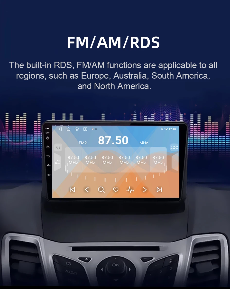 2026 Neues 2-Din-Autoradio, Snapdragon Android 15, unterstützt CarPlay und Android Auto, geeignet für Toyota RAV4 Rav 4 2005–2013 – Detail 14